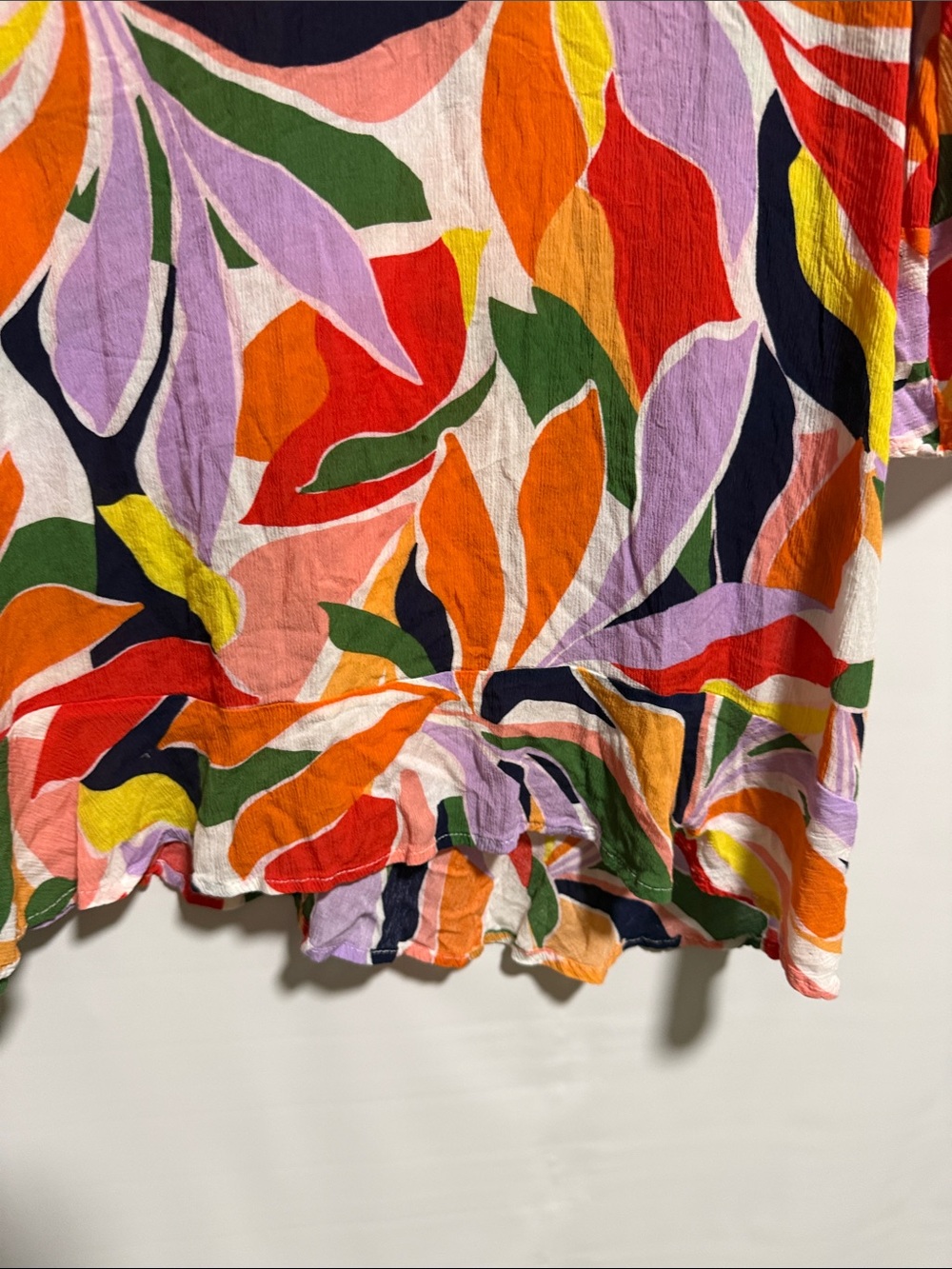 Anne Cole Womens Tropical Leaf Print V-Neck Swim Cover-Up Dress Multicolor XS/S - Picture 6 of 12